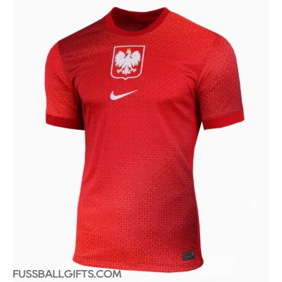 Polen Fußballbekleidung Auswärtstrikot Damen EM 2024 Kurzarm Polen Fußballbekleidung Auswärtstrikot Damen EM 2024 Kurzarm